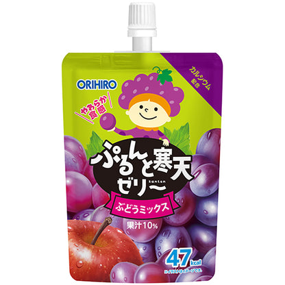 ぷるんと寒天ゼリースタンディング　ぶどうミックス ORIHIRO