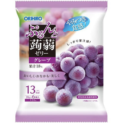 ぷるんと蒟蒻ゼリーTパウチ　グレープ ORIHIRO