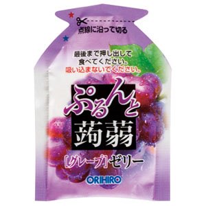 ぷるんと蒟蒻ゼリーTパウチ　グレープ ORIHIRO