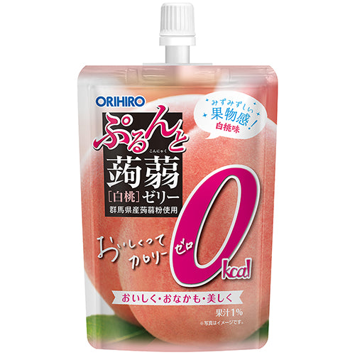 ぷるんと蒟蒻ゼリースタンディング　カロリーゼロ　白桃 ORIHIRO