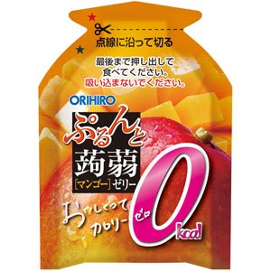 ぷるんと蒟蒻ゼリーパウチ　カロリーゼロ　巨峰＋マスカット＋マンゴー ORIHIRO