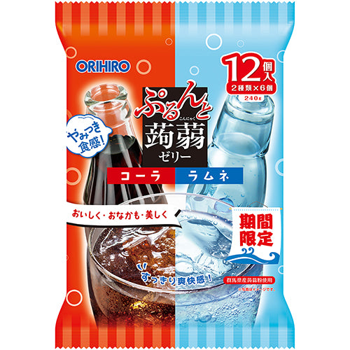 ぷるんと蒟蒻ゼリーパウチ　コーラ＋ラムネ ORIHIRO