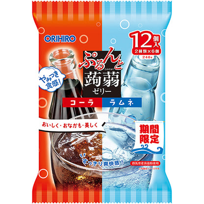 ぷるんと蒟蒻ゼリーパウチ　コーラ＋ラムネ ORIHIRO