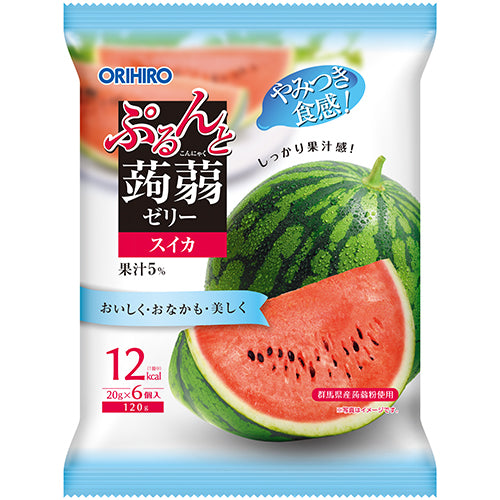 ぷるんと蒟蒻ゼリーパウチ　スイカ ORIHIRO