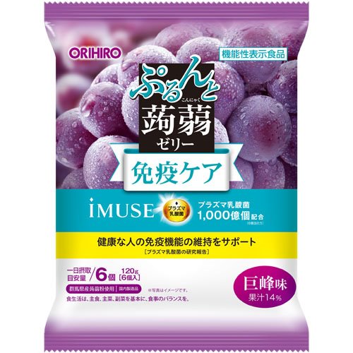 ぷるんと蒟蒻ゼリーパウチ　プラズマ乳酸菌 ORIHIRO