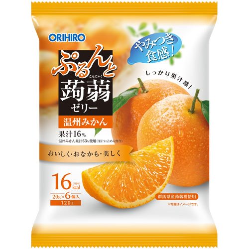 ぷるんと蒟蒻ゼリーパウチ 温州みかん ORIHIRO
