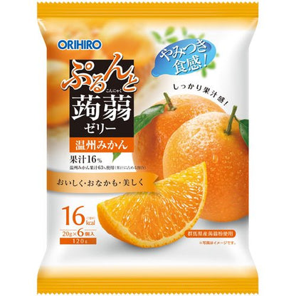 ぷるんと蒟蒻ゼリーパウチ 温州みかん ORIHIRO