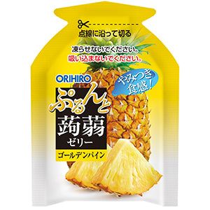 ぷるんと蒟蒻ゼリーパウチ　日向夏＋ゴールデンパイン ORIHIRO