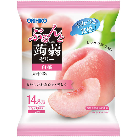 ぷるんと蒟蒻ゼリーパウチ　白桃 ORIHIRO