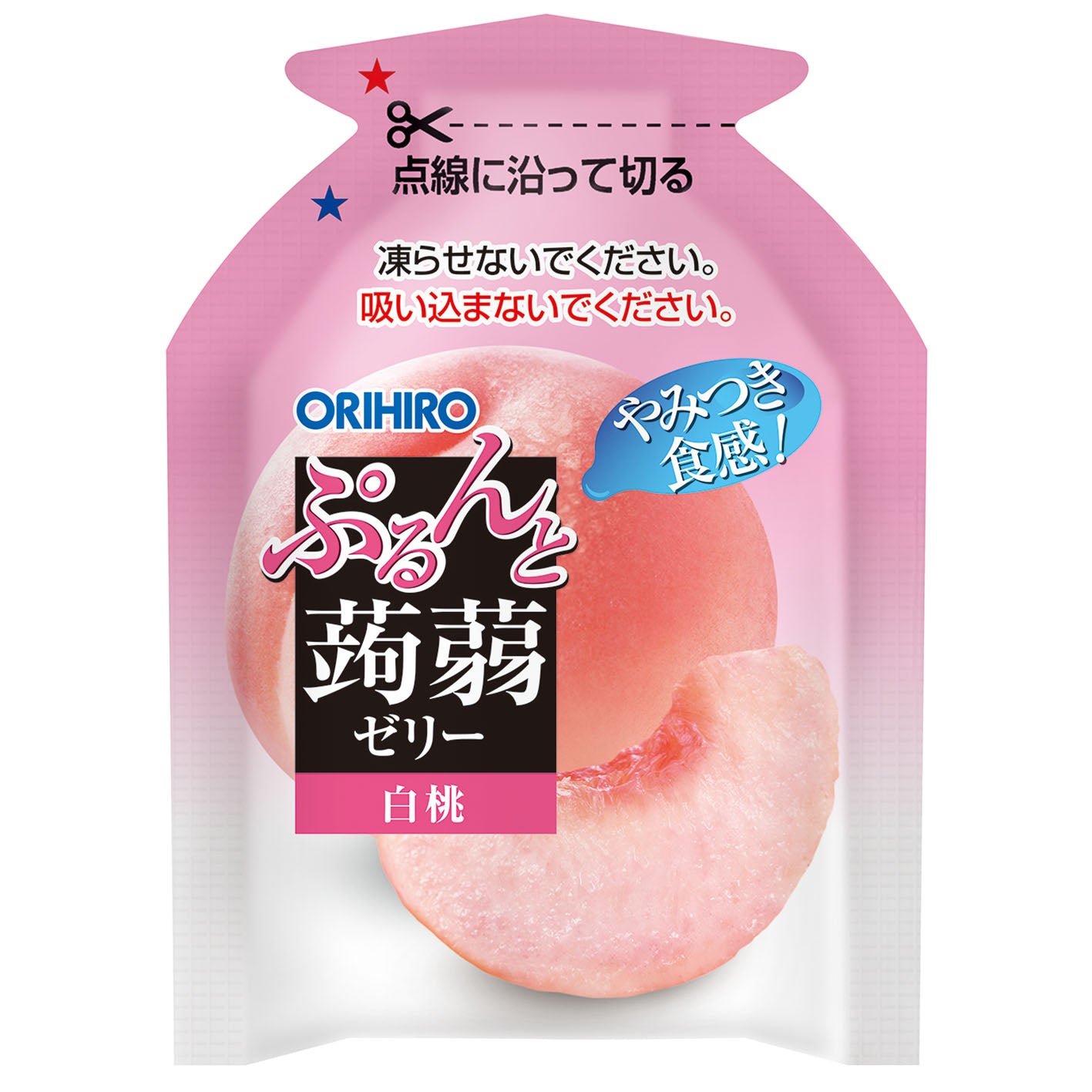 ぷるんと蒟蒻ゼリーパウチ　白桃 ORIHIRO