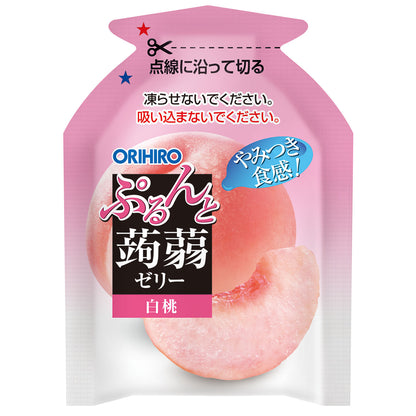 ぷるんと蒟蒻ゼリーパウチ　白桃 ORIHIRO