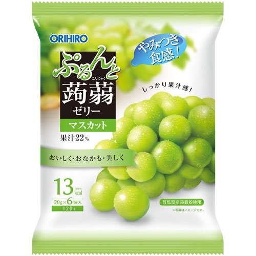 ぷるんと蒟蒻ゼリー新パウチ　マスカット ORIHIRO