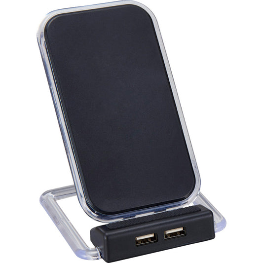 2USBポート付ワイヤレス充電器 アスタブ 6169-23 【単品】