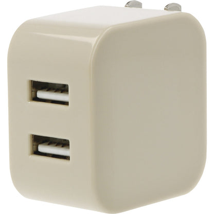 2ポート USBアダプター（3．4A） グレージュ 0046-03 【単品】
