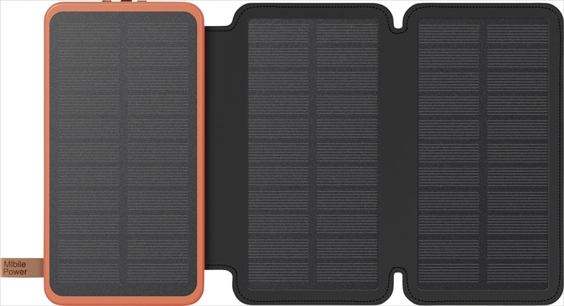 HIDISC 3面ソーラーモバイルバッテリー 10000mAh HD-S3MB10TABK 【単品】