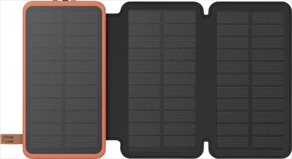 HIDISC 3面ソーラーモバイルバッテリー 10000mAh HD-S3MB10TABK 【単品】