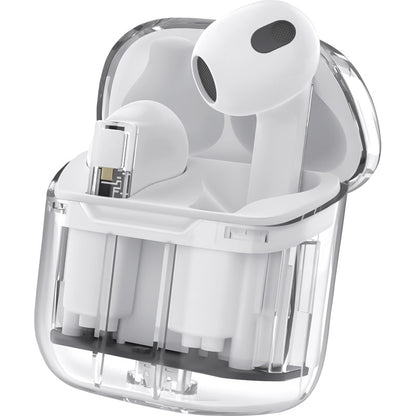 HIDISC スケルトン完全独立ワイヤレスイヤホン ホワイト HD-BTCLA06WH 【単品】