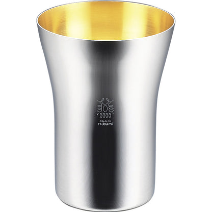 Made in TSUBAME 金の贅 18－8ステンレスタンブラー小300mL（内面24金メッキ） TM-034 【単品】