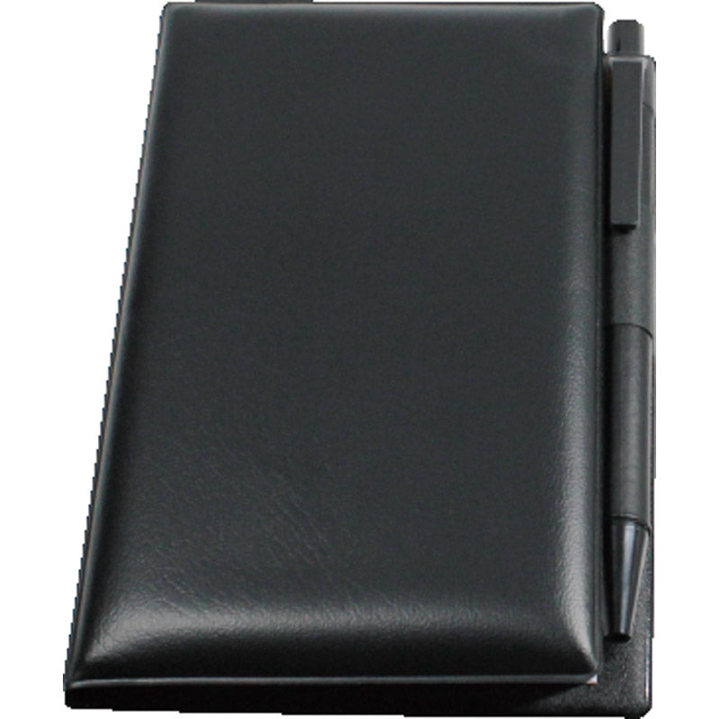 PVC付箋メモ（ペン付） ブラック S3206 【単品】