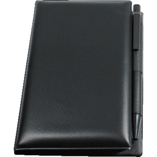 PVC付箋メモ（ペン付） ブラック S3206 【単品】