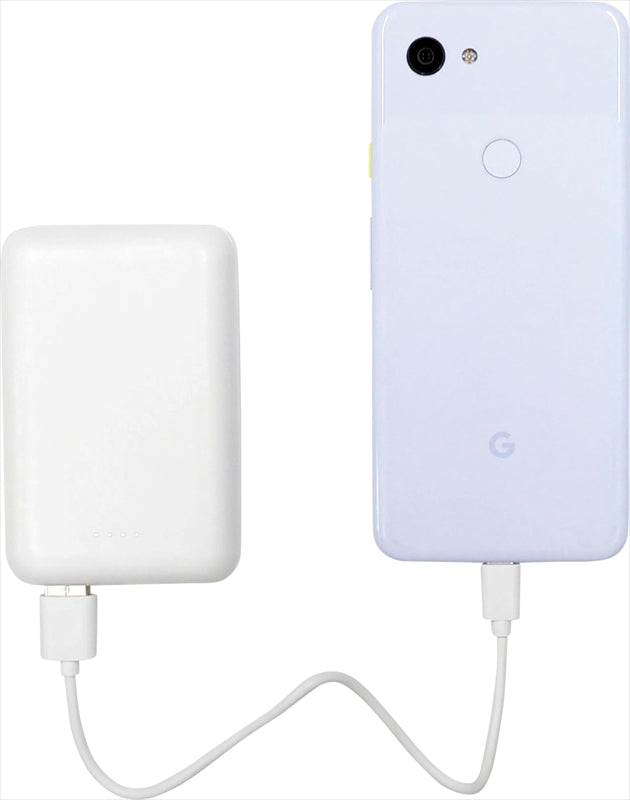 Type－C 入出力対応モバイルバッテリー 5000mAh ホワイト HD4-MBTC5000 【単品】
