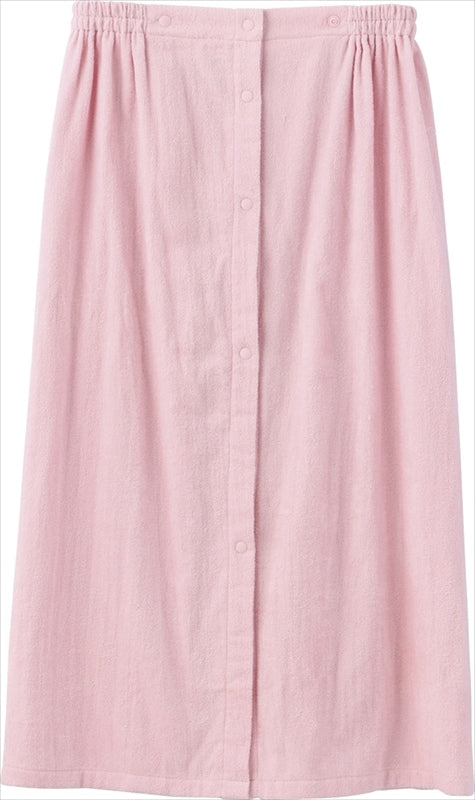 UCHINO 極薄やわらか（エアリータッチ） ラップドレス M－L ピンク RC10823P 【単品】