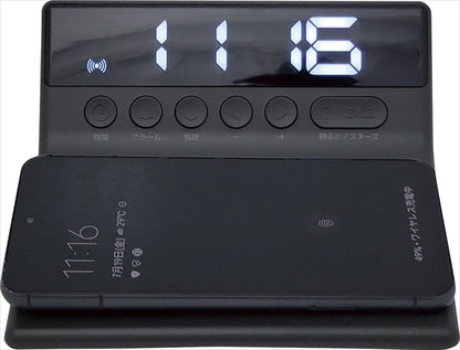 アナバス ワイヤレススマホ充電クロック CR-200 【単品】