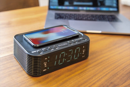 アナバス ワイヤレススマホ充電クロックラジオ CR-BT100 【単品】