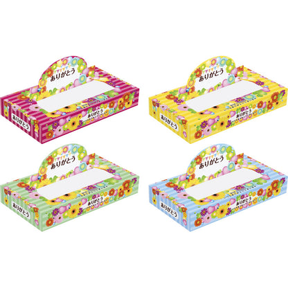 ありがとうポップアップＢＯＸティッシュ４０Ｗ 【単品/色指定不可】 【単品】