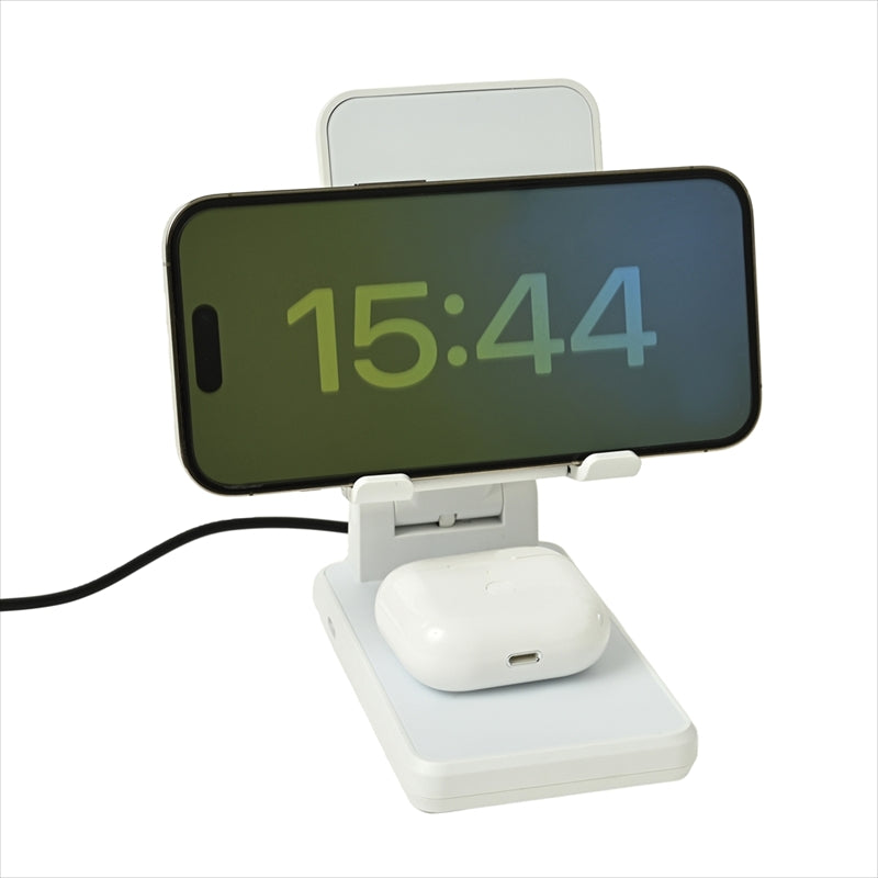 インネクスト デュアルワイヤレス充電付スマホスタンド GP122 【単品】