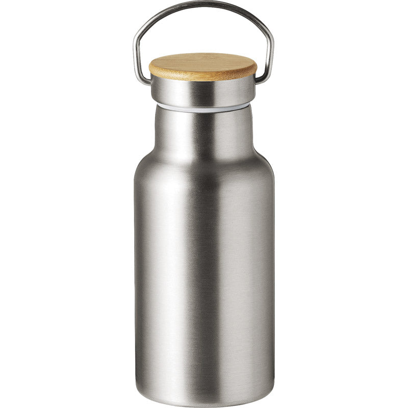 ウッドキャップ・ステンレスボトル 350mL シルバー 0062-01 【単品】