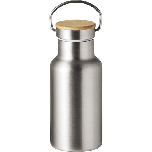 ウッドキャップ・ステンレスボトル 350mL シルバー 0062-01 【単品】