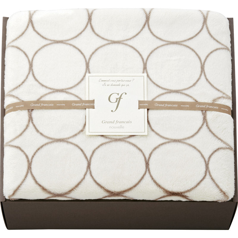 グランフランセヌーベル ハイソフトマイヤー毛布 アイボリー GFN8106 IV 【単品】