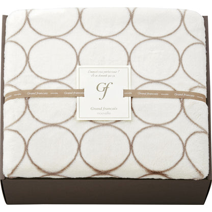 グランフランセヌーベル ハイソフトマイヤー毛布 アイボリー GFN8106 IV 【単品】