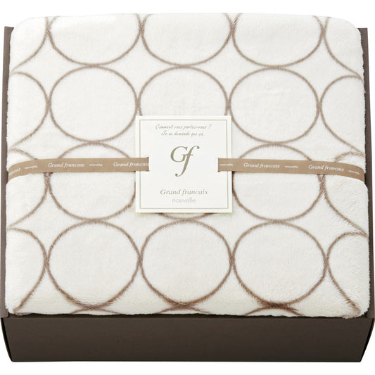 グランフランセヌーベル ハイソフトマイヤー毛布 アイボリー GFN8106 IV 【単品】