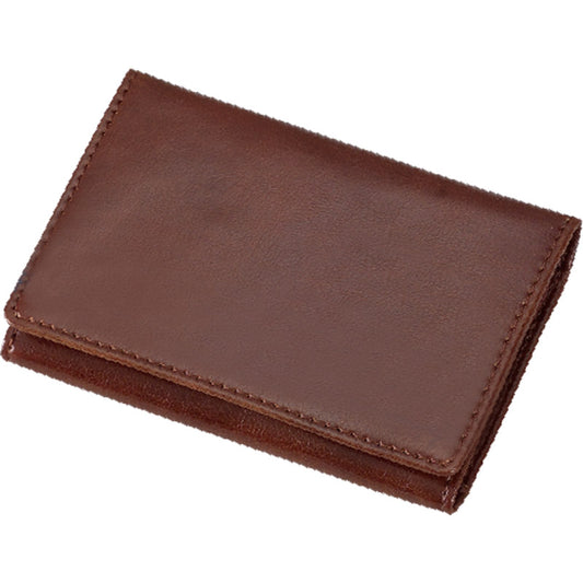 グロワール メモホルダー付名刺入れ 合皮製 ブラウン GLN1054C 【単品】