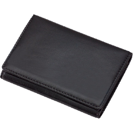 グロワール メモホルダー付名刺入れ 合皮製 ブラック GLN1054B 【単品】