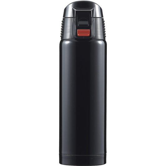 ジール 真空二重断熱構造ワンタッチ式マグボトル500mL ブラック F-2443 【単品】