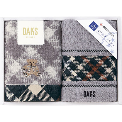 ダックス ブラックハウスチェックベア ウォッシュタオル2P 55-3079150 【単品】