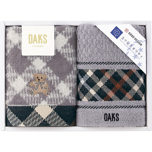 ダックス ブラックハウスチェックベア ウォッシュタオル2P 55-3079150 【単品】