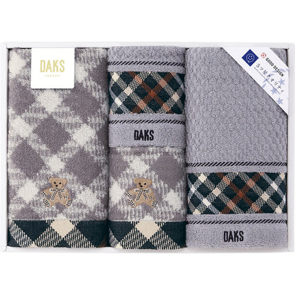 ダックス ブラックハウスチェックベア タオルセット 55-3079400 【単品】