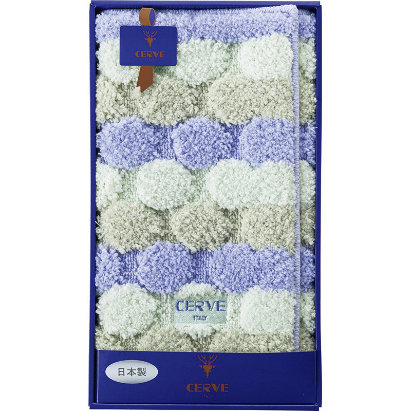 チェルベ ドット バスマット ブルー 90921 【単品】