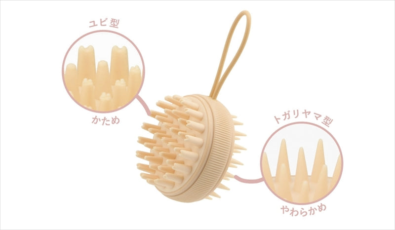ドリテック 2Way スカルプブラシ ベージュ MS-104BE 【単品】