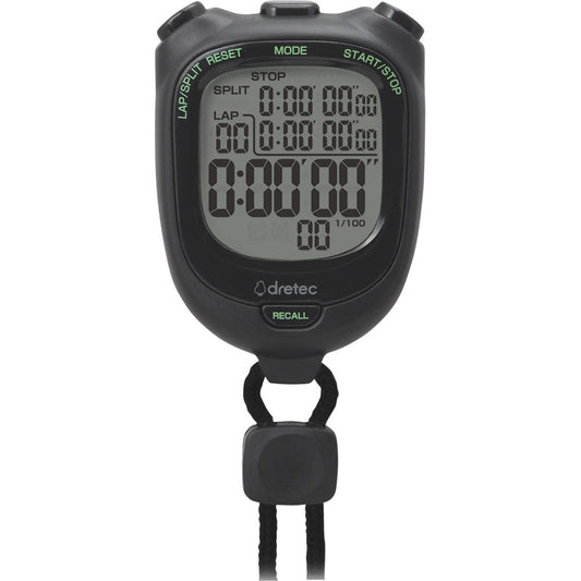 ドリテック ストップウォッチ「スピールS」 ブラック SW-121BK 【単品】