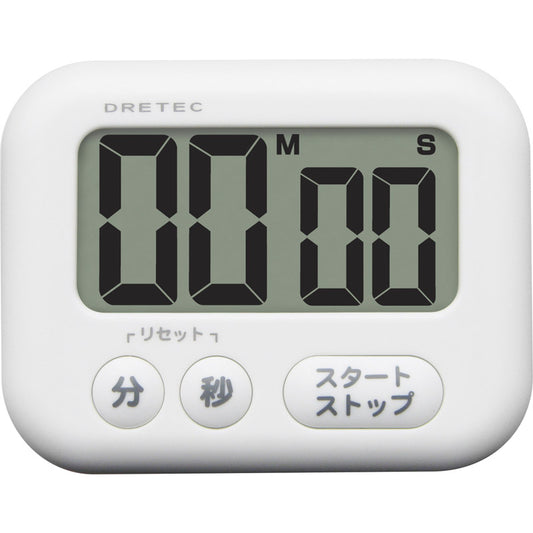 ドリテック 大画面タイマー「シャボン」 T-614WT 【単品】