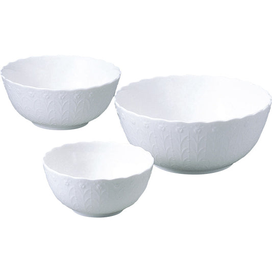 ナルミ シルキーホワイト 入れ子ボウルセット 9968-21467P 【単品】
