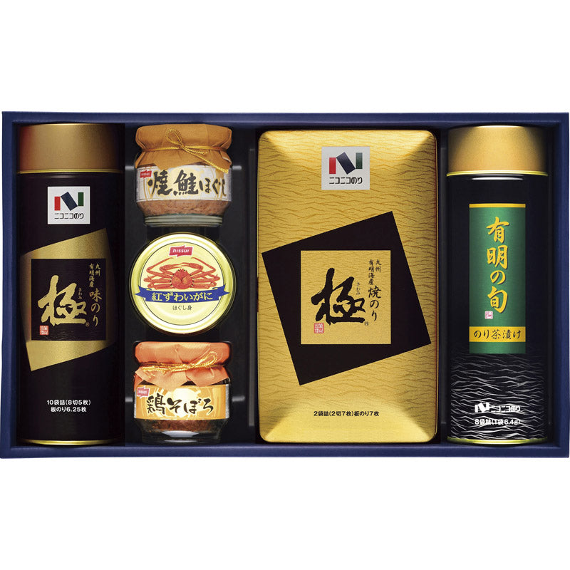 ニコニコのり 海苔・茶漬け・カニ缶・瓶詰め詰合せ MB-50R 【単品】