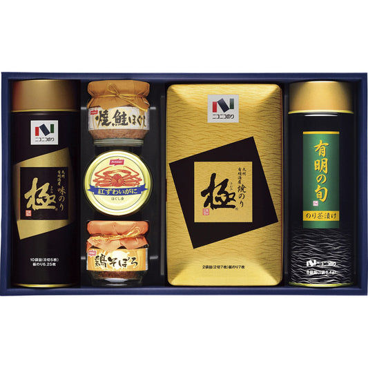 ニコニコのり 海苔・茶漬け・カニ缶・瓶詰め詰合せ MB-50R 【単品】