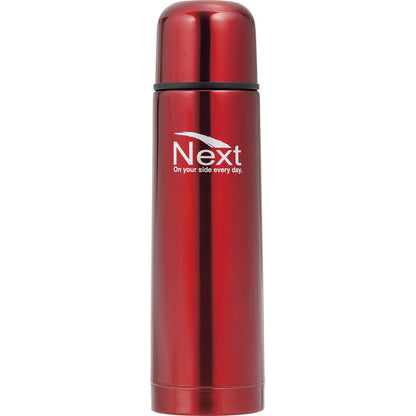 ネクスト 真空二重断熱構造ステンレスボトル500mL レッド F-2601 【単品】