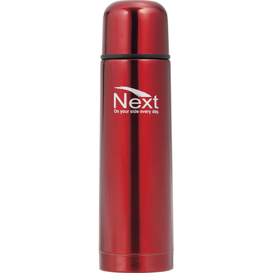 ネクスト 真空二重断熱構造ステンレスボトル500mL レッド F-2601 【単品】